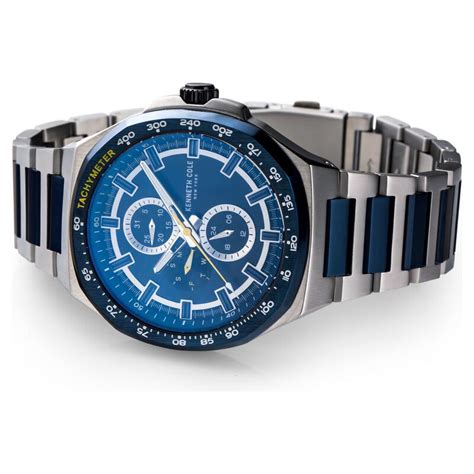 Buy Online Kenneth Cole Blue Dial Stainless Steel Strap Watch For Men ...