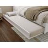 AFI Mid-Century Trundle White Twin Extra Long Wood Trundle Bed AE71212 ...