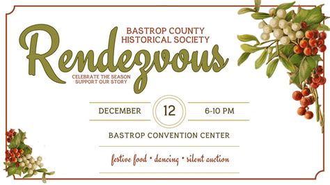 BCHS Rendezvous, Bastrop Convention Center, 12 December 2025 | AllEvents
