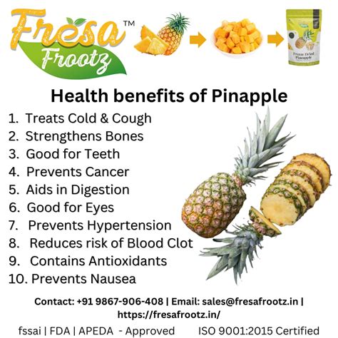 Unlock the Health Benefits of Fresafrootz Freeze-Dried Pineapple: A Nu ...
