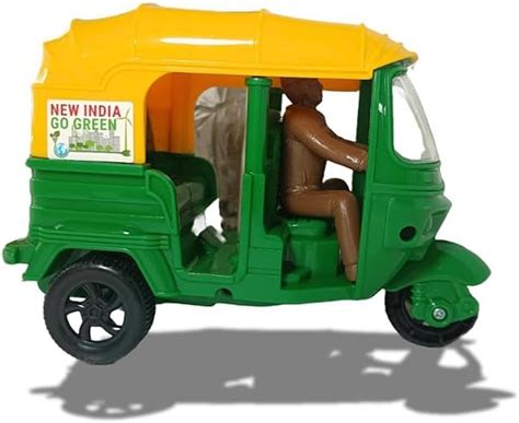 Primo Cleats Friction Auto Rickshaw Toy for Kids 3+, Mini Rickshaw with ...
