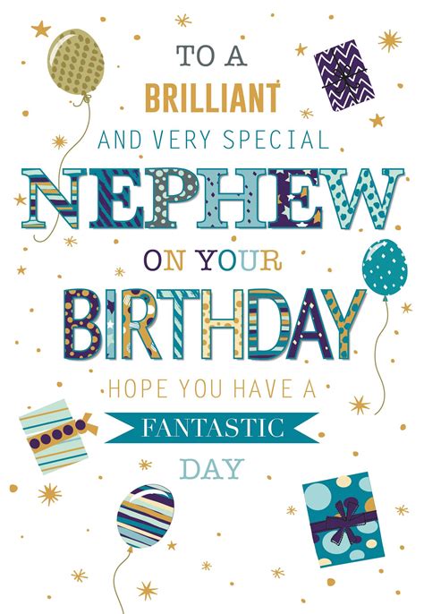 Nephew Birthday Card | Happy birthday nephew, Happy birthday wishes ...