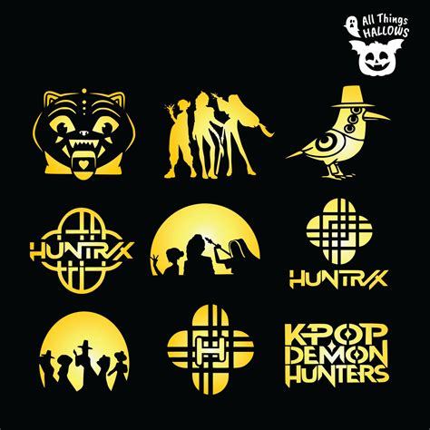 Kpop Demon Hunters Pumpkin Stencil Bundle - Allthingshallows.com ...