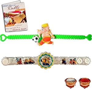 Buy Raksha Bandhan Gift Set for Brother – 2 Cartoon Kids Rakhi Online ...
