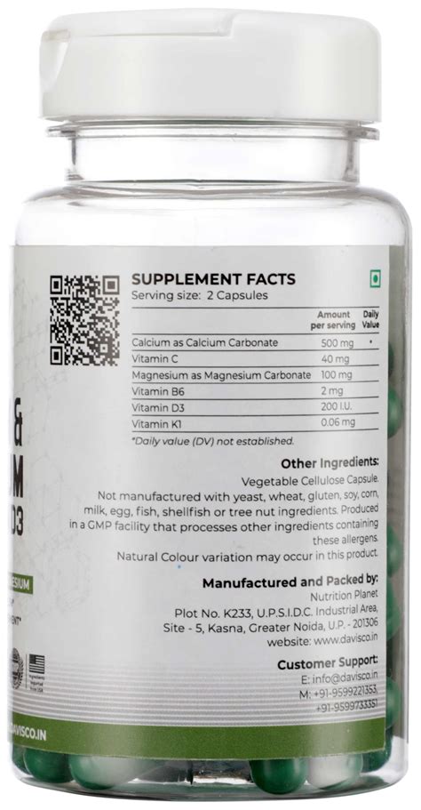 Calcium and Magnesium with Vitamin D3:Increases bone mass and makes ...