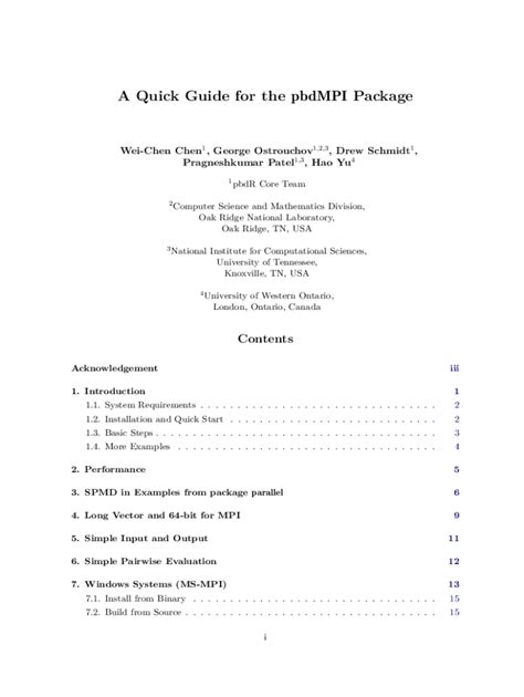 Fillable Online mirrors nic pbdMPI: R Interface to MPI for HPC Clusters ...