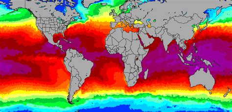 World Water Temperature Sea Temperatures