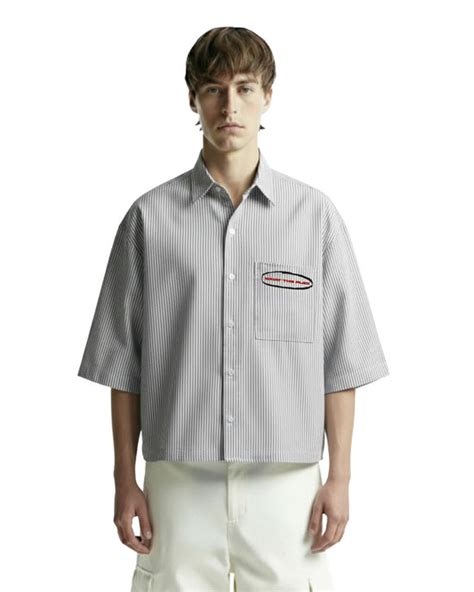 Classic Black Half Sleeves Striped Shirt – WHAT THE FLEX