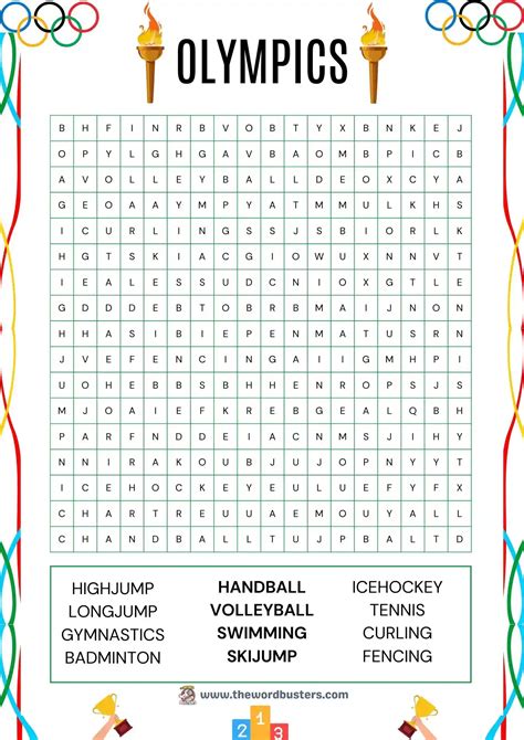🏅 Free Sport Word Search Printables to Download in PDF