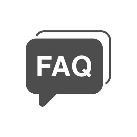 FAQ Vector Icon with grey color. FAQ illustration vector isolated in ...