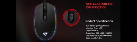 Amazon.in: Buy havit MS1003 Wired USB Gaming Mouse 1200 DPI with RGB ...