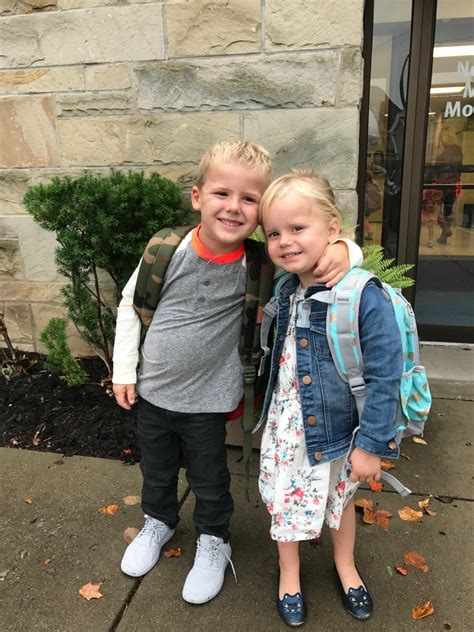 Benjamin Jr. and Baylee head out for their 1st day of school! | Ben ...