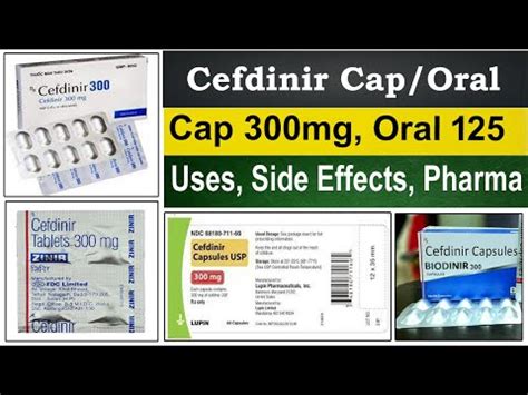 Cefdinir 300 mg - cefdinir capsules ip 300 mg - Oral Suspension 125mg ...