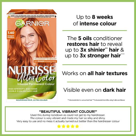 Garnier Nutrisse Ultra Color, Permanent Hair Dye, Intense Colour, For ...