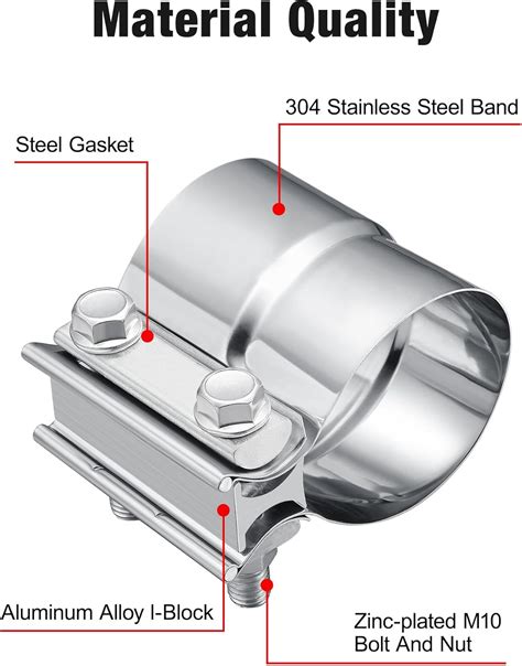 EVIL ENERGY 3.5 Inch Exhaust Clamp,3 1/2 Lap Joint India | Ubuy