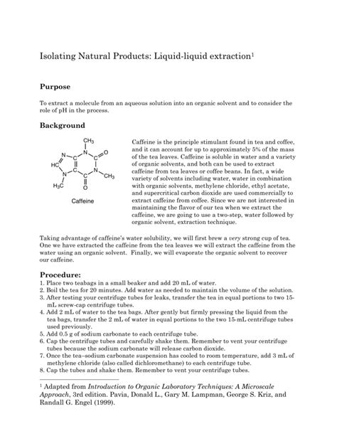 Image result for Clean Caffeine Extraction