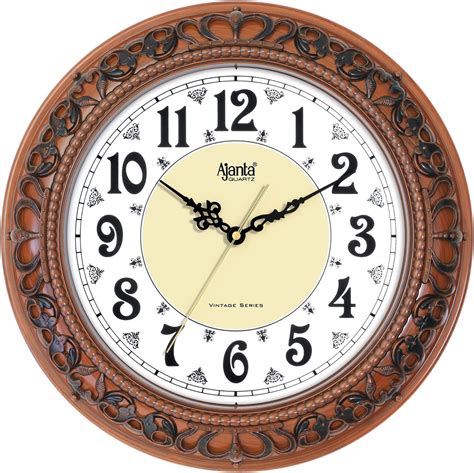 Buy Ajanta Analog Wall Clock Quartz Plastic Silent Sweep Movement ...