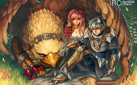 Download wallpaper bird, anime, art, elves, section art in resolution ...