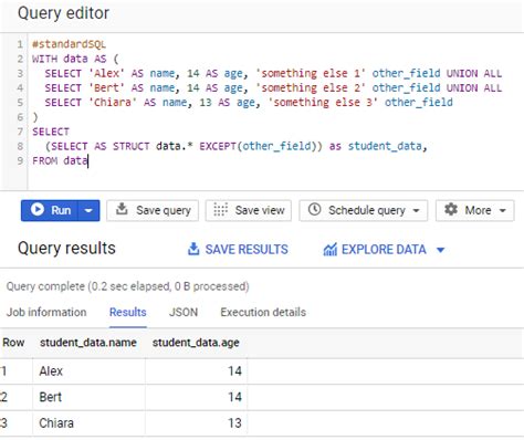 Image result for How to Write Mode Syntax in SQL BigQuery