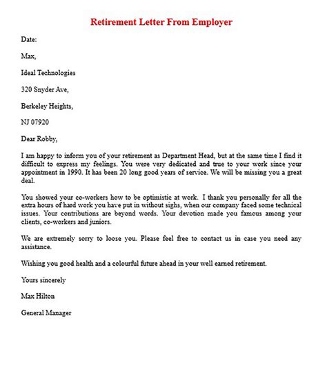 Retirement Letter and how to make it amazed the reader | Mous Syusa