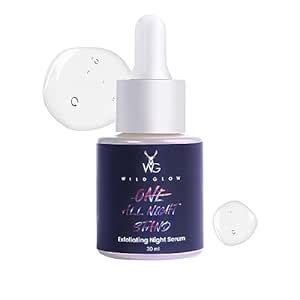 WildGlow Exfoliating Face Serum I Glycolic Acid Serum | With 10% AHA ...