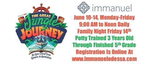 Immanuel Jungle Journey Vacation Bible School, Immanuel, Odessa, 10 ...