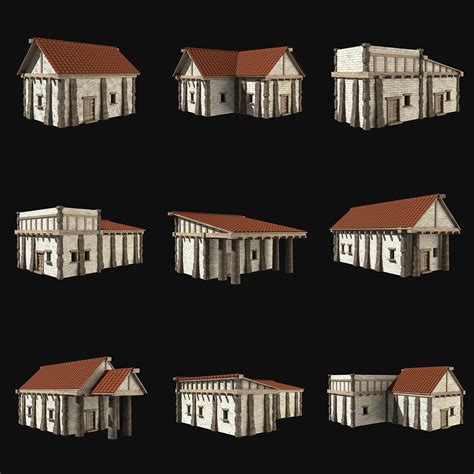 Greek Ancient Roman House Collection - 3D Model by Enterables