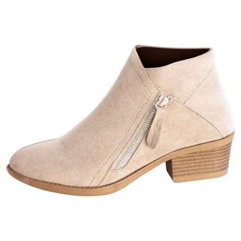 OKBOP Women's Ankle Boots - Stylish Low-heeled India | Ubuy