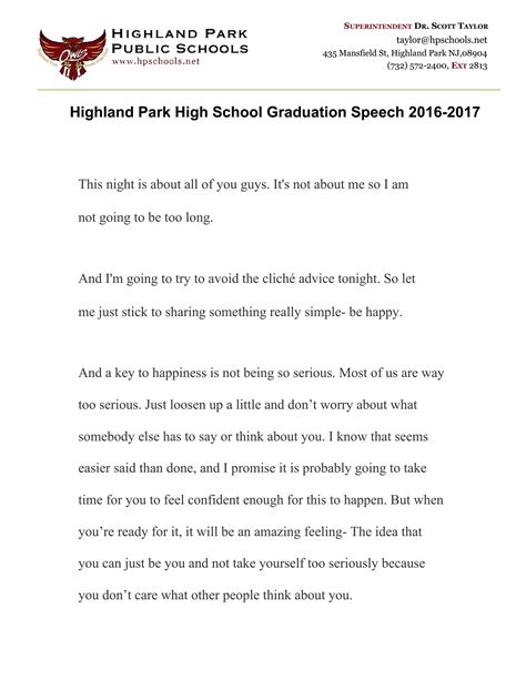 Graduation Speech - Template Spark...: Premium Template - Template Spark