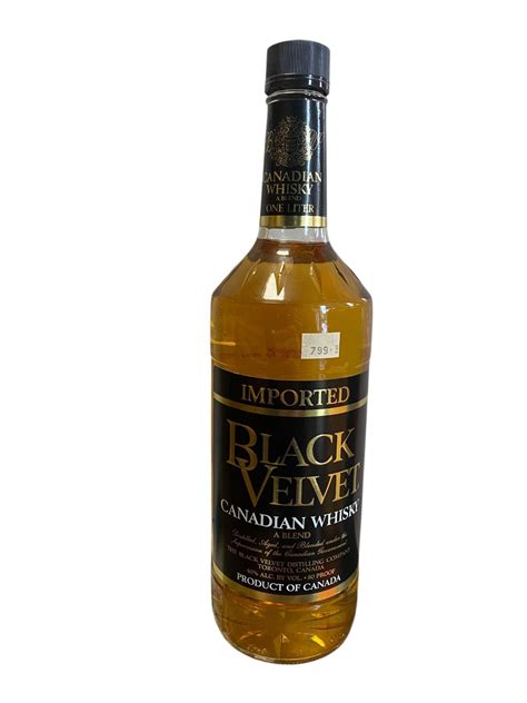 Sealed Bottle Of Black Velvet Canadian Whiskey A Blend, 1L