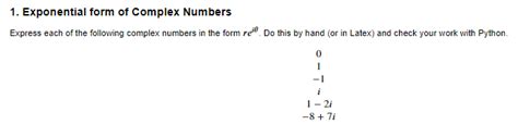 Image result for Express Complex Numbers in Exponential Form