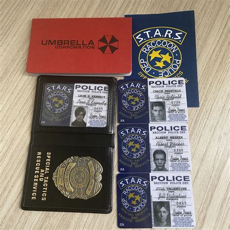 Buy Resident Evil Wallet ID Card Resident Evil Holder Resident Evil ...