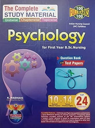 Buy The Complete Study Materials Psychology for First Year B.Sc.Nursing ...