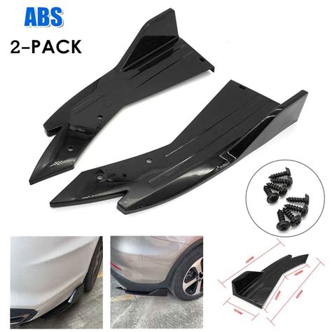 Buy 2pcs Universal Rear Bumper Lip Diffuser Splitter Canard – Autotrends
