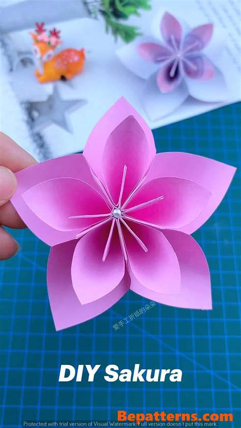 Image result for Origami Flower Tutorial