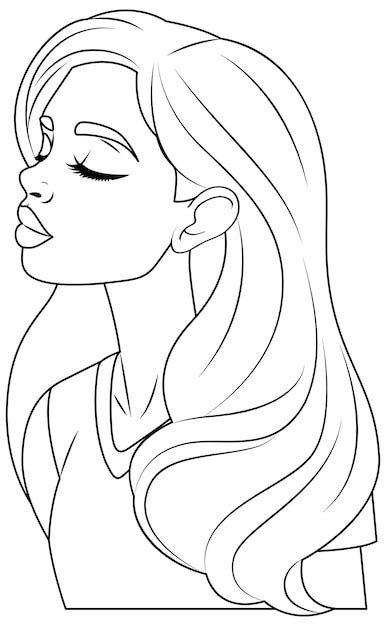 Woman closing eyes kissing | Free Vector