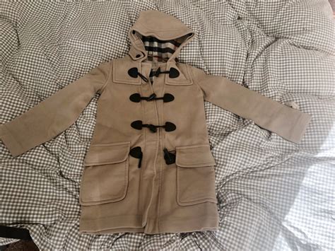 BURBERRY BRIT CARAMEL WOOL DUFFLE COAT WOMENS US4 - Gem