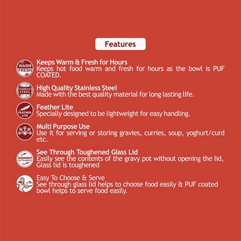 Buy CROWN CRAFT Curry Server Gold Stainless Steel Casserole with Glass ...