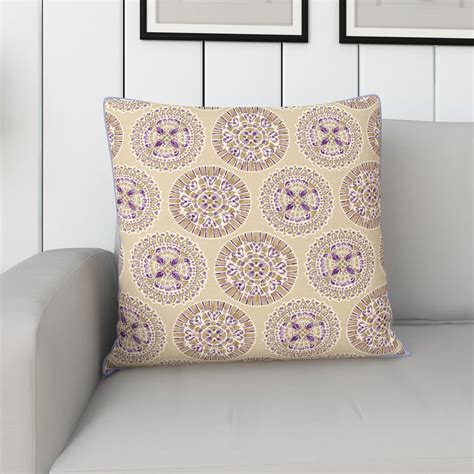 Buy Royal Indulgence Beige Printed Filled Cushion - 45 x 45 cm from ...