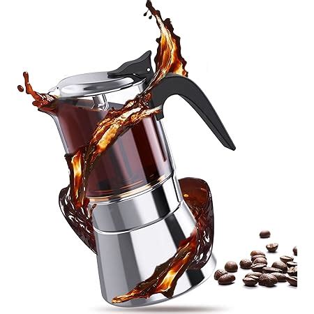RAINBEAN Italian Expresso Maker, Moka Pot, Stovetop Coffee Makers ...