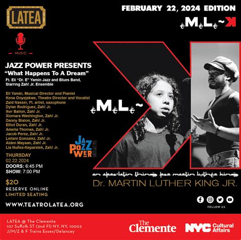 Jazz Power at Teatro Latea, "What Happens To A Dream," devised theatre directed by Kena ...
