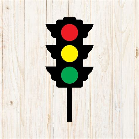 Buy Traffic Lights SVG Cut File: Road Rules Clipart (digital Download ...