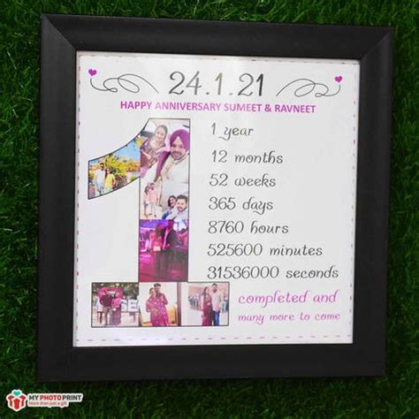 Personalized Date And Names With Occasion Photo Frame – MyPhotoPrint.in