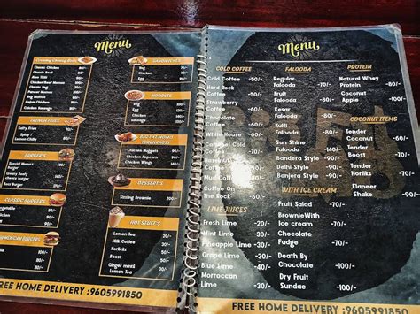 Menu at Momo King, Perumbavoor