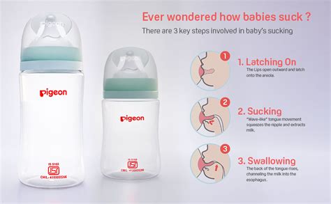 Buy Pigeon Anti-Colic Wide Neck Natura Flo Baby Feeding Bottle 160 ml ...