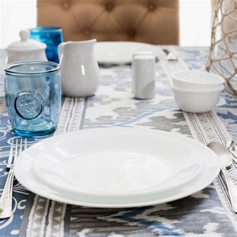 Buy CORELLE Livingware White Solid Vitrella Glass Serving Plate from ...