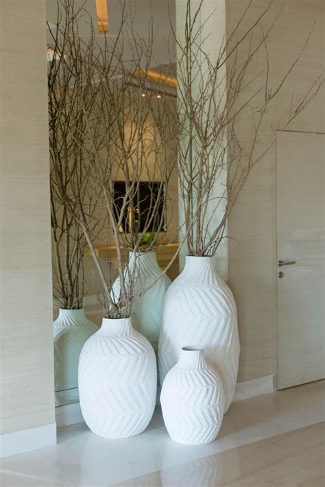 Oversized Floor Vases With Arrangements