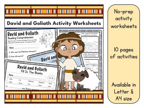 David and Goliath Worksheet