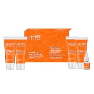 Jovees Herbal Vitamin C & Hyaluronic Acid Glow & Radiance Mini Facial ...