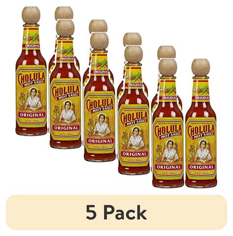 (5 pack) Cholula Original Hot Sauce - 5 oz - 6 pack - Walmart.com